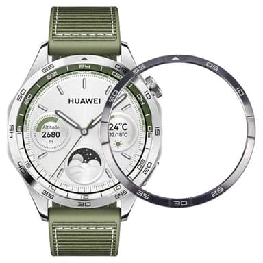 Boettring med Minutmarkör till Huawei Watch GT 4 46mm - Svart