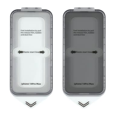 2-pack HD-skärmfilm explosionssäker dammsäker anti-repa för iPhone Tra