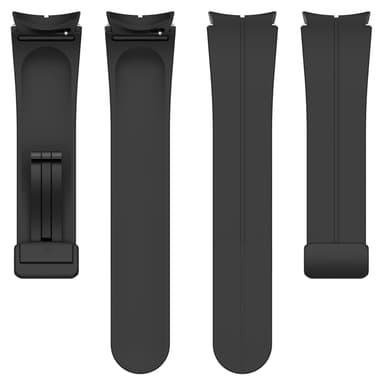 Silikonarmband 20 mm för Samsung Galaxy Watch 5/4 Svart