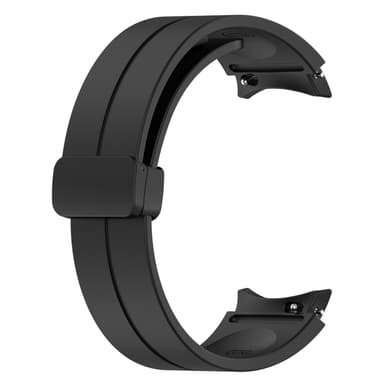 Silikonarmband 20 mm för Samsung Galaxy Watch 5/4 Svart