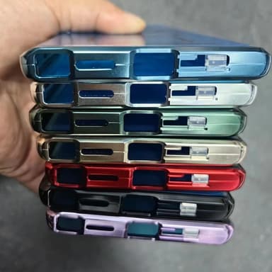 Dubbelsidigt spänne Anti-kikar telefonfodral med linsskydd för Samsung