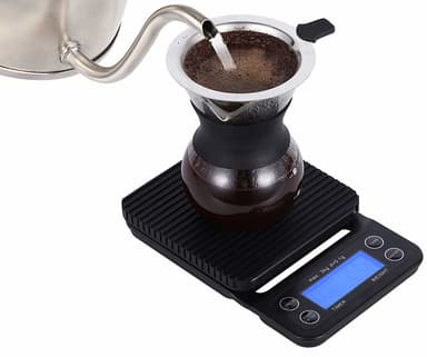Digital köksvåg / kaffevåg 3 kg/0.1 g precision Svart