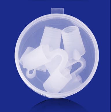 Anti-snarkring Näsklämma mot snarkning 4-pack Transparent