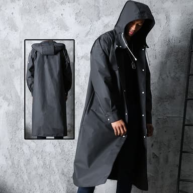 Återanvändbar och slitstark regnkappa med huva XXXL