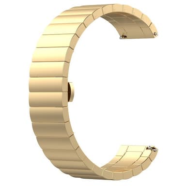 Klockarmband i rostfritt stål Guld 22 mm