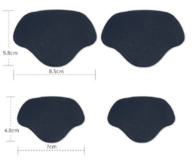 Hälskydd / lagningslappar för skoreparation 2 storlekar Blå 2-pack