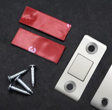 Magnetlås / osynliga magnetiska dörrlås Rostfritt stål 2-pack Silver