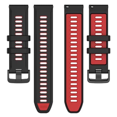 Klockarmband silikon Röd 22 mm