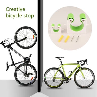 Road cykel parkering spänne hem vägg krok Grön