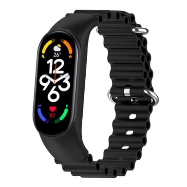 Klockarmband Mi Band 5 / 6 / 7 Svart