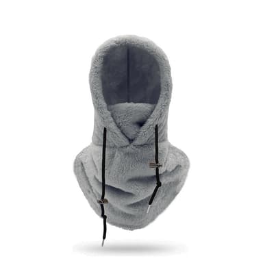 Balaclava Luva med ansikts- och halsvärmare Grå