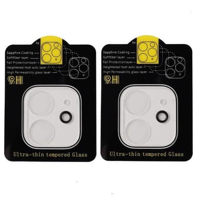 Linsskydd för iPhone 11 kamera Härdat glas 2-pack