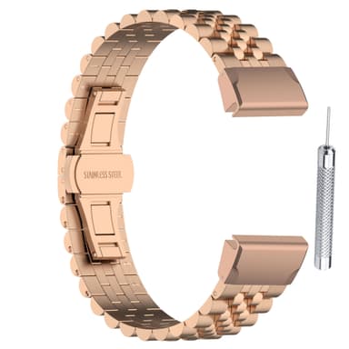 Klockarmband i rostfritt stål Rose guld
