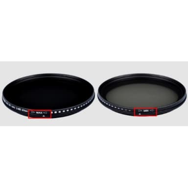 Variabelt ND2-ND400 ND linsfilter justerbart neutralt densitetsfilter