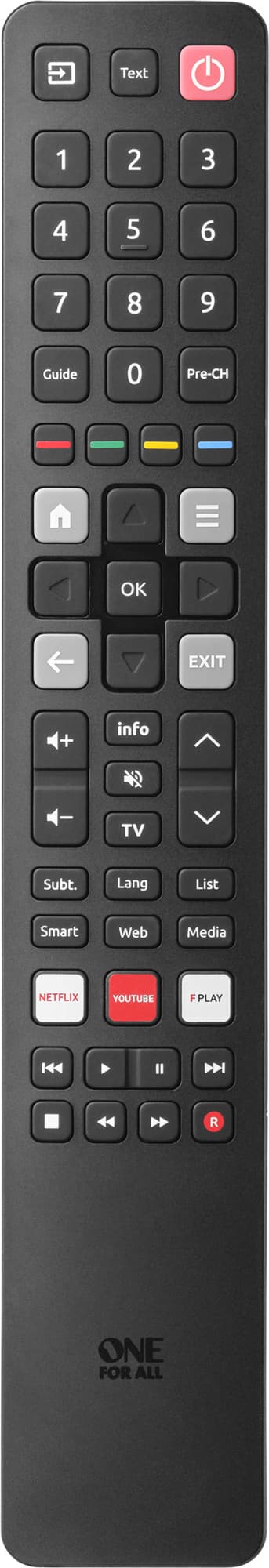 OFA URC 4922  ersättningsfjärrkontroll (TCL TV)