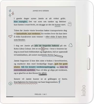 Kobo Libra Colour läsplatta 32GB (vit)