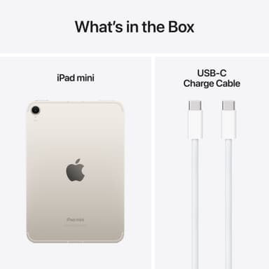 iPad mini A17 Pro Wi-Fi + Cellular 256GB  (Starlight)