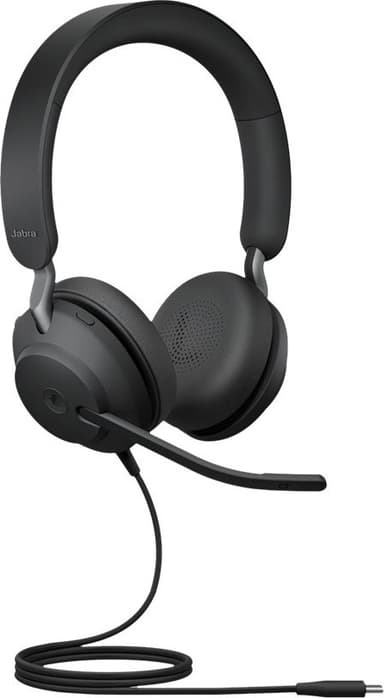 Jabra Evolve2 40 SE USB-C MS stereoheadset (svart)