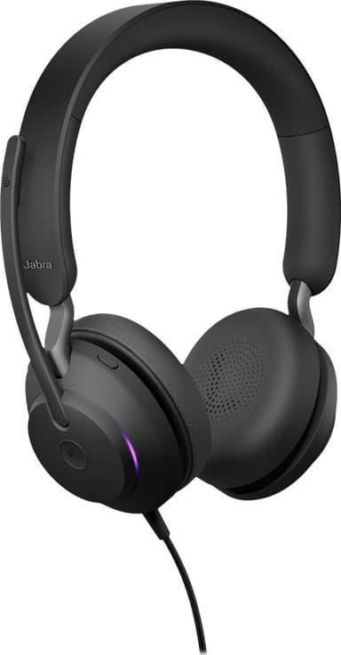 Jabra Evolve2 40 SE USB-C MS stereoheadset (svart)