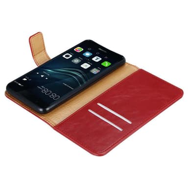 Huawei P9 PLUS Plånboksfodral Skal (Röd)