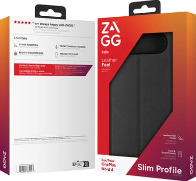 Zagg OnePlus Nord 4 plånboksfodral (svart)