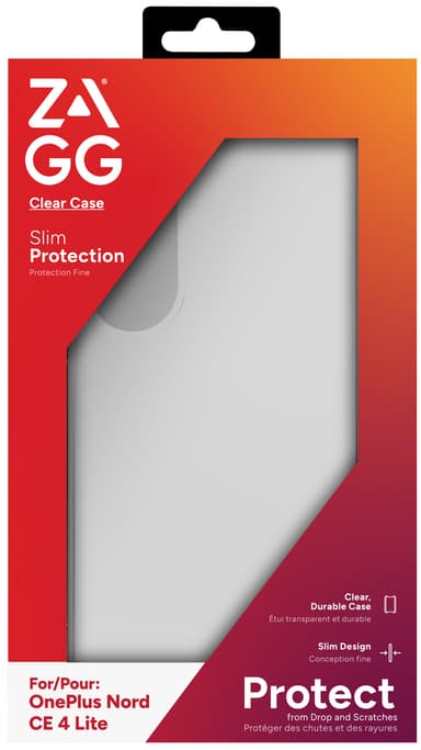 Zagg OnePlus Nord CE 4 Lite genomskinligt fodral