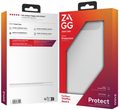 Zagg OnePlus Nord 4 genomskinligt fodral