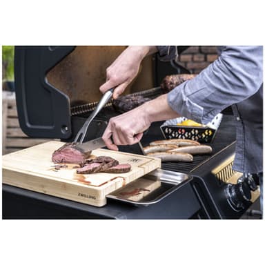 BBQ skärbräda med bricka 39x30