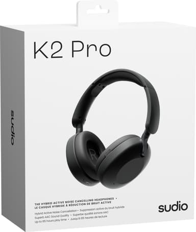 Sudio K2 Pro trådlösa around ear-hörlurar (svarta)