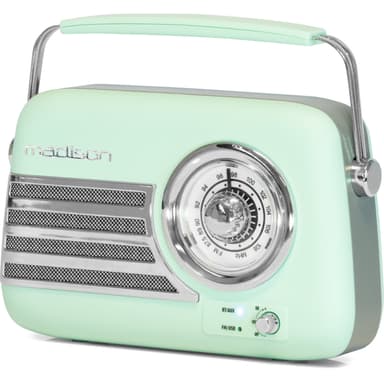 Madison Retro Radio med Bluetooth och FM (Matte Mint)