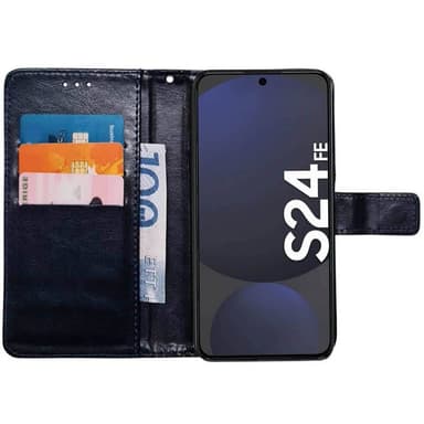 Plånboksfodral 3-kort Samsung Galaxy S24 FE - Mörkblå