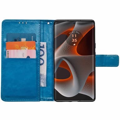 Plånboksfodral 3-kort Motorola Edge 50 Neo - Ljusblå