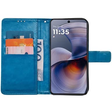 Plånboksfodral 3-kort Motorola G55 - Ljusblå
