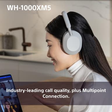 Sony WH-1000XM5 trådlösa around-ear hörlurar (midnattsblå)