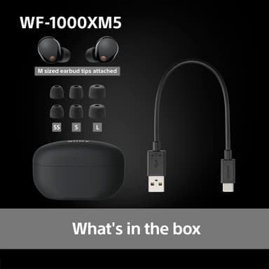 Sony WF-1000XM5 True Wireless in ear-hörlurar (svarta)
