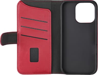 Gear iPhone 16 Pro plånboksfodral (djuprött)