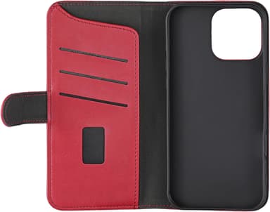 Gear iPhone 16 Pro Max plånboksfodral (djuprött)