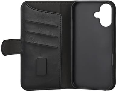 Gear iPhone 16 Plus plånboksfodral (svart)