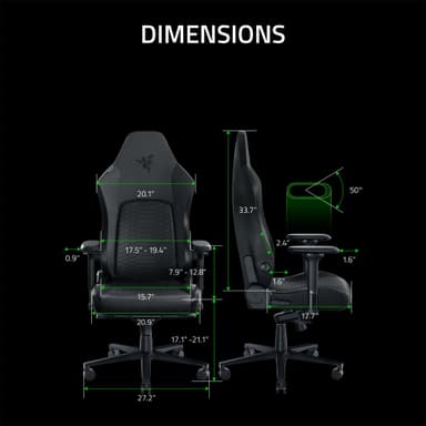 Razer Iskur V2 gamingstol (svart)