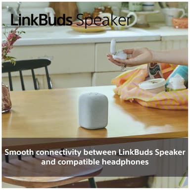 Sony LinkBuds trådlös bärbar högtalare (ljusgrå)