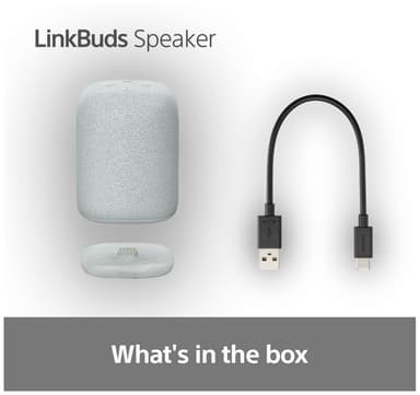 Sony LinkBuds trådlös bärbar högtalare (ljusgrå)
