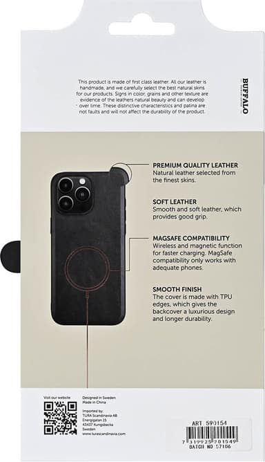Buffalo MagSeries iPhone 16 Pro Max fodral (svart)