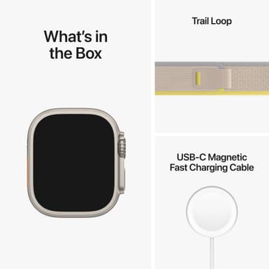 Apple Watch Ultra 49mm GPS+CEL Titanium S/M (Yellow/Beige/Trail Loop)