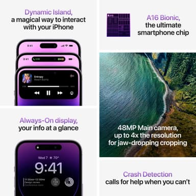 iPhone 14 Pro – 5G smartphone 128GB Deep Purple