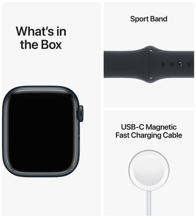 Apple Watch Series 8 41mm Cellular (midnight alu. / midnight sport band)