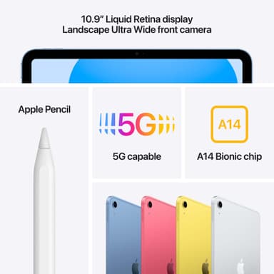iPad 10.9" (10th gen) 256GB WiFi + Cellular (yellow)