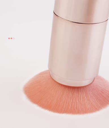 Sminkborstar Set med Foundation Brush Eye Shadow Concealer 5 delar Ros