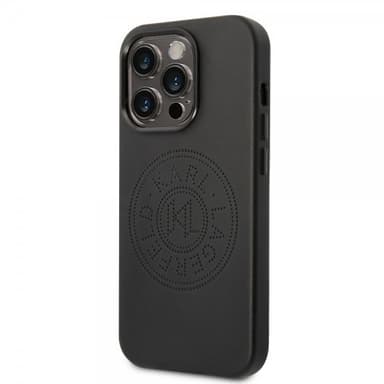 Karl Lagerfeld iPhone 14 Pro Max Skal Logo Perforerad Svart