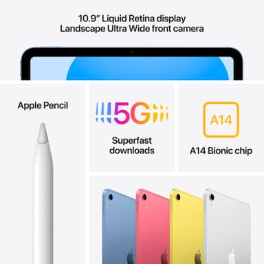 iPad 10.9" (2022) 64GB 5G (blå)
