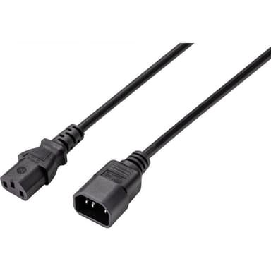 Basetech BT-2336891 IEC Kabelförlängning Svart 3.50 m